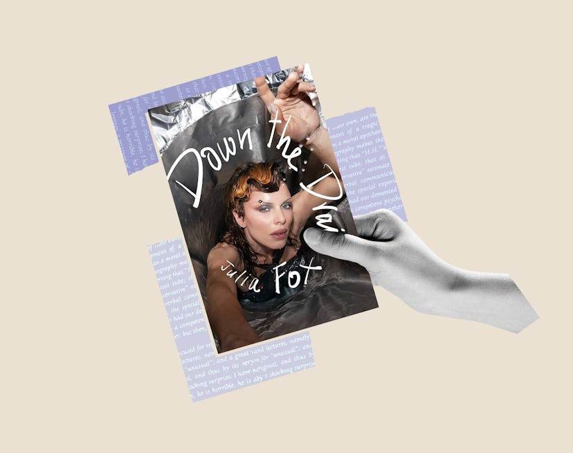 The cover of Julia Fox's memoir, 'Down the Drain.'