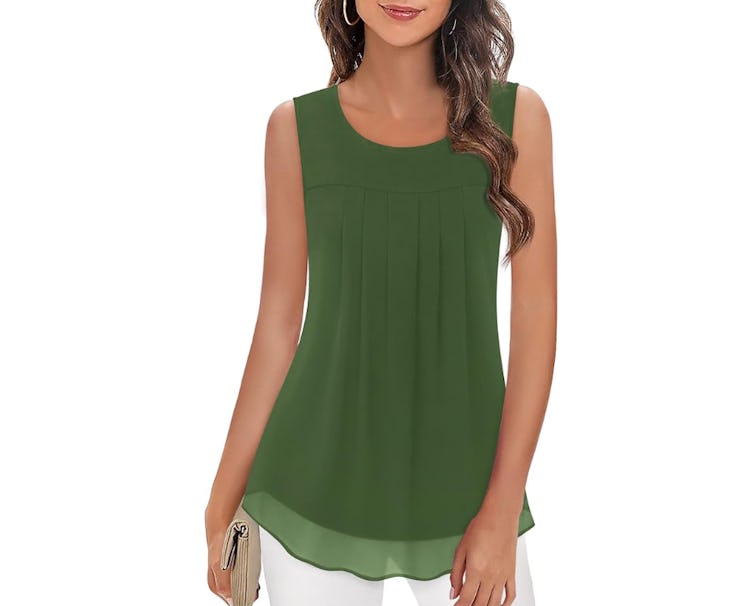 Timeson Sleeveless Chiffon Tank Top 