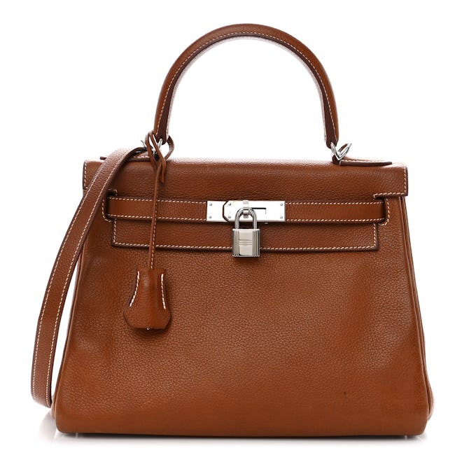Hermès Barenia Faubourg Kelly Retourne 28 Fauve