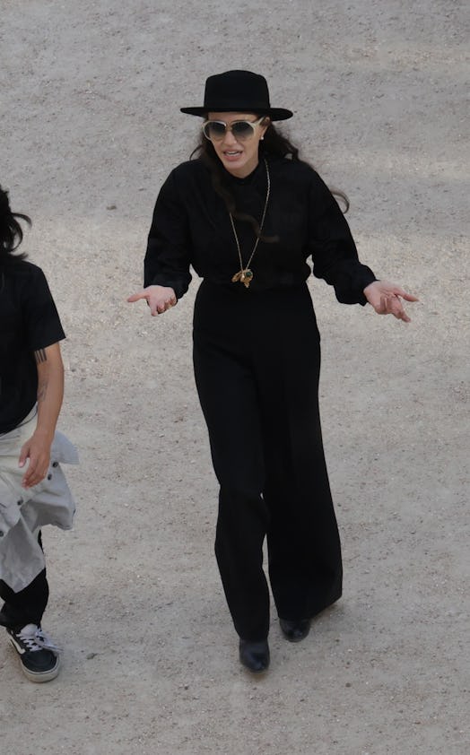 Angelina Jolie on the set of the biopic “Maria” in Paris, France, October 11th, 2023.