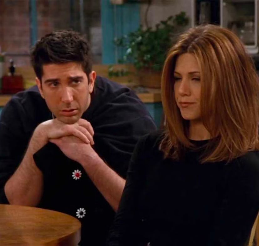 Rachel and Ross in 'Friends'