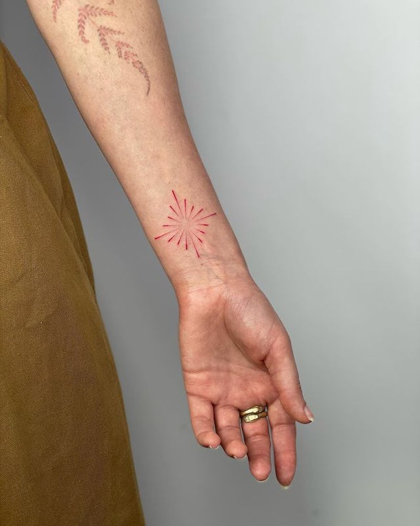 Red ink tattoo ideas