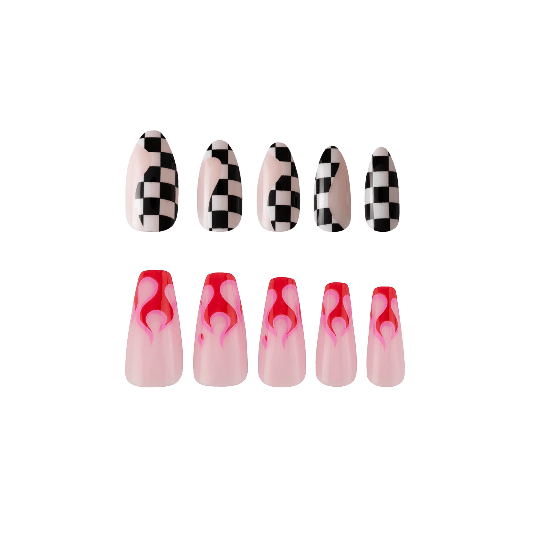 PaintLab Press-On Gel Nails, Speed Racer