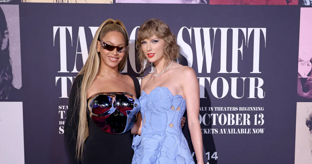 Taylor Swift & Beyoncé Sign a Stan Wars Peace Treaty on the Red Carpet
