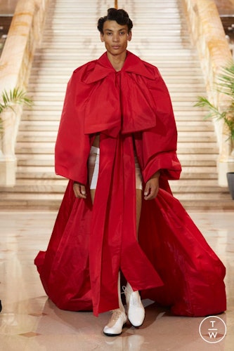a look from Willy Chavarria spring 2024 runway 
