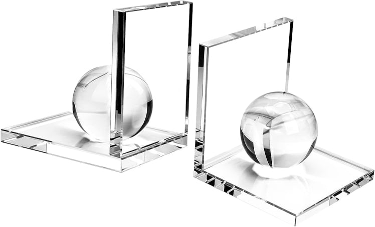 MerryNine Crystal Clear Bookends