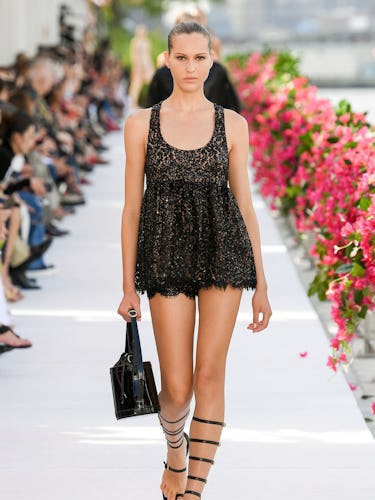 a look from Michael Kors spring 2024 runway