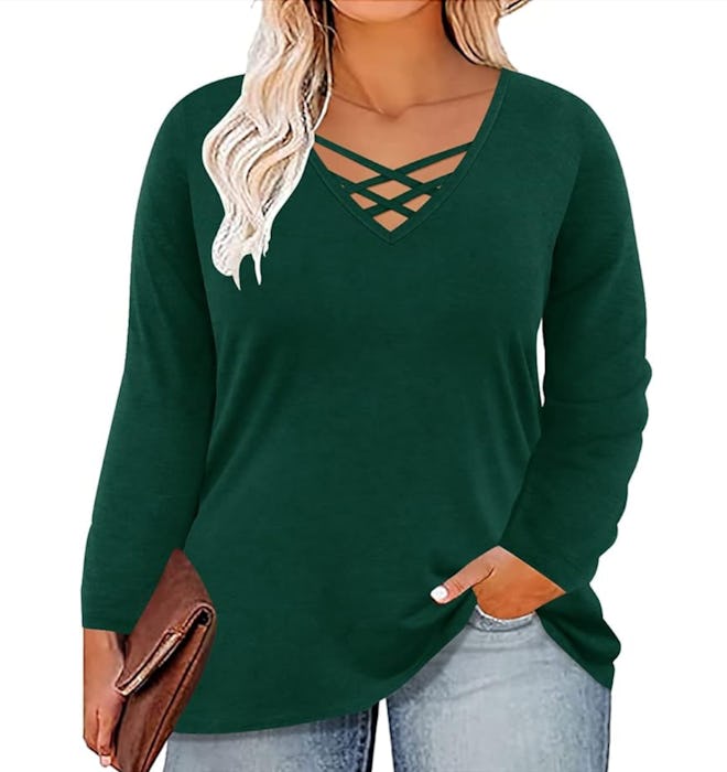 CARCOS Criss-Cross Blouse