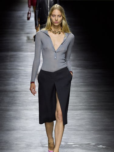 a look from Gucci spring 2024 runway