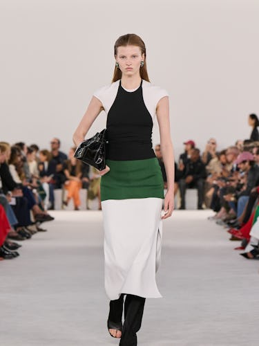 a look from Ferragamo spring 2024 runway