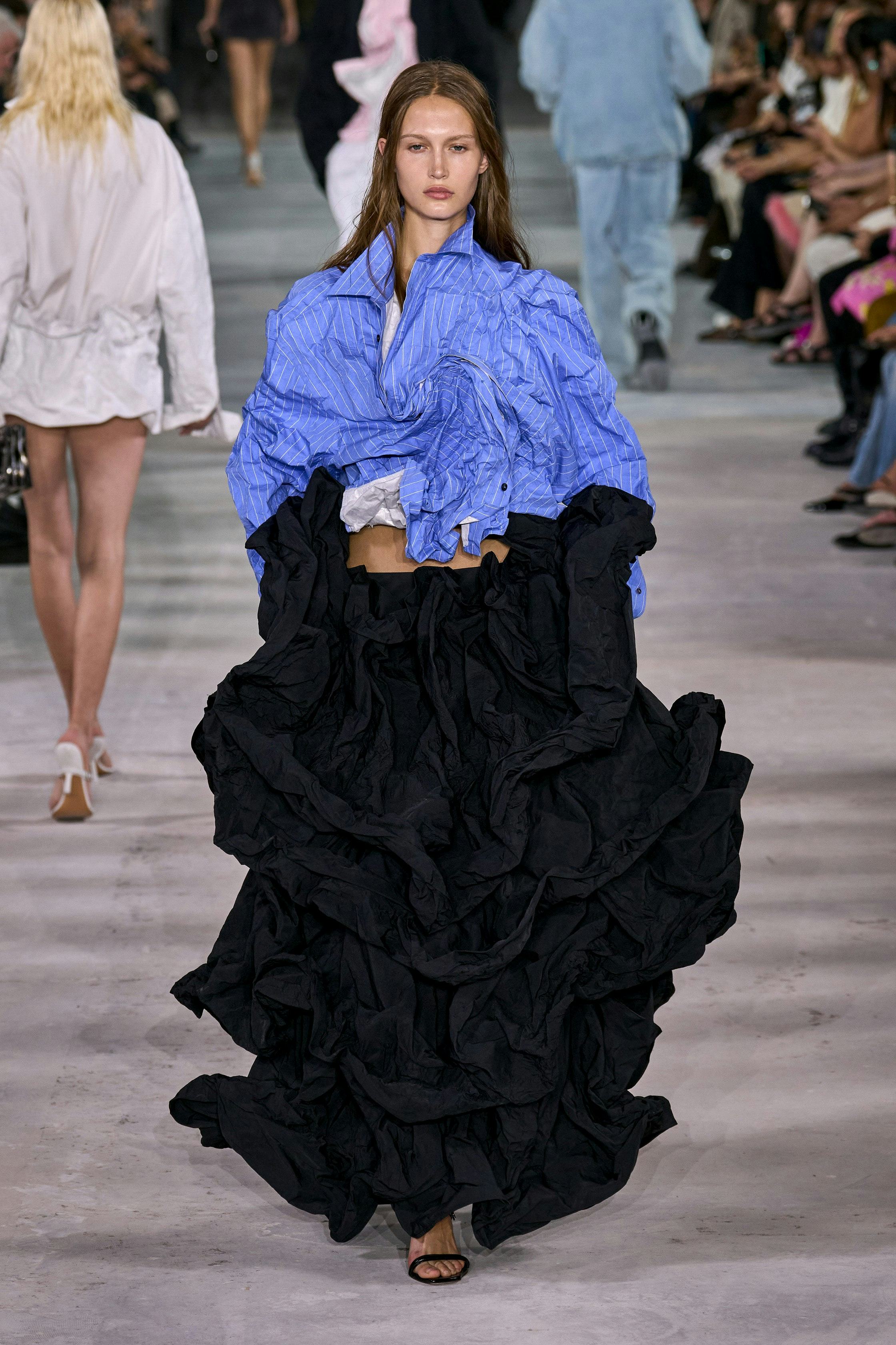 a look from Y/Project spring 2024 runway 