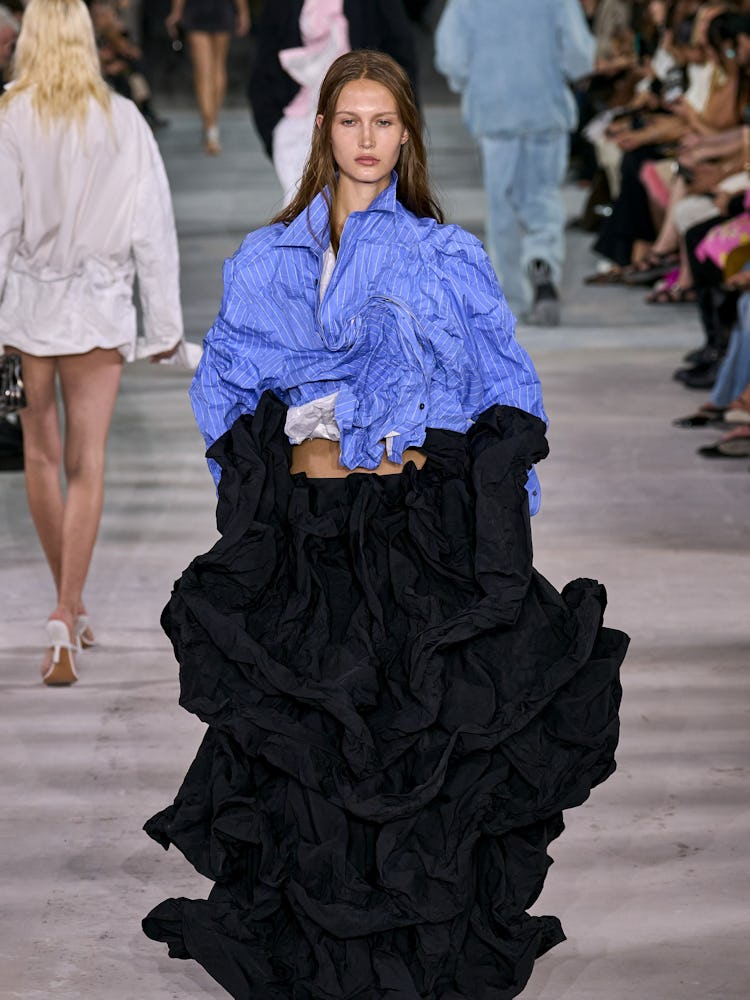 a look from Y/Project spring 2024 runway 