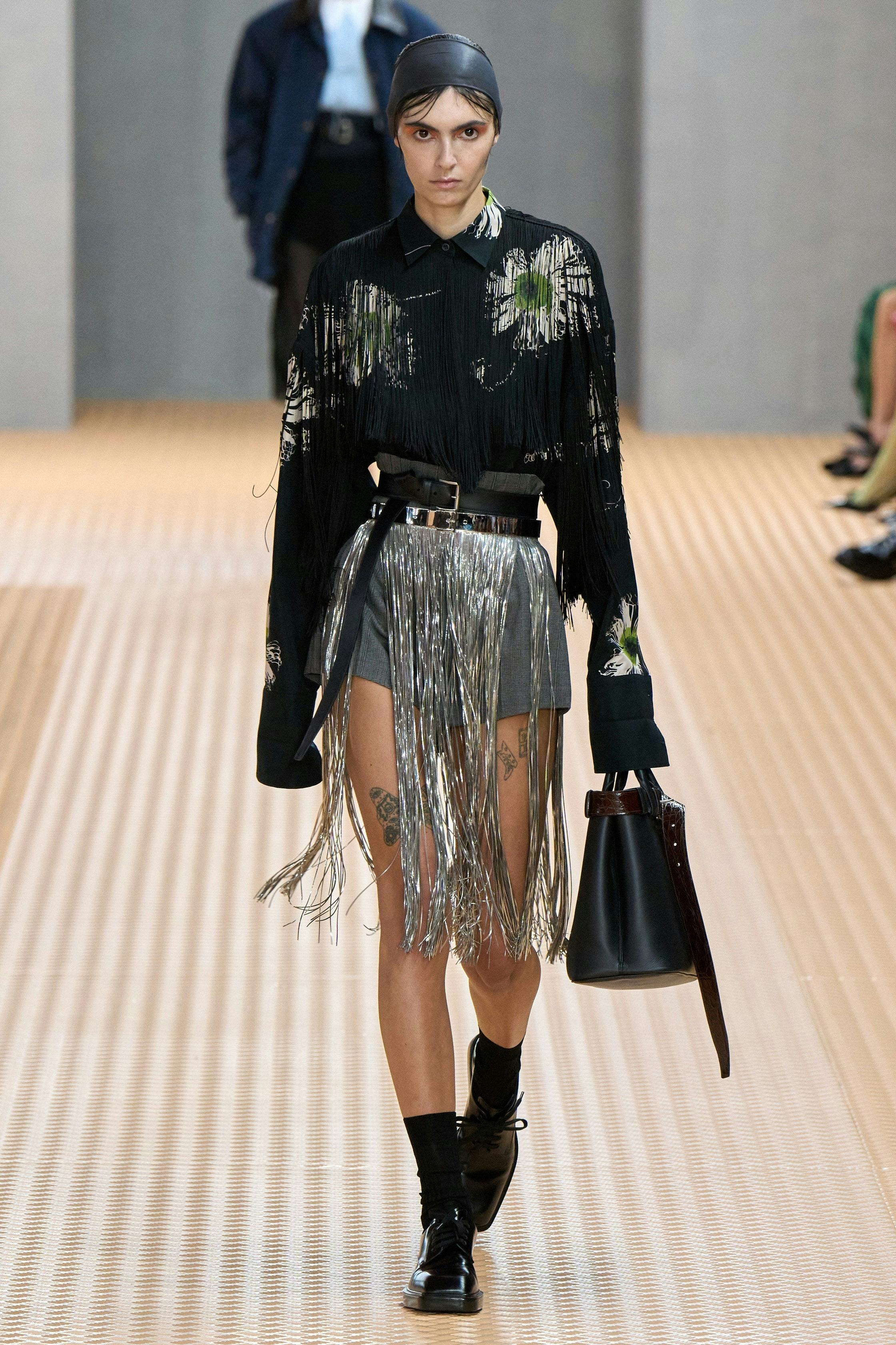 a look from Prada spring 2024 runway 
