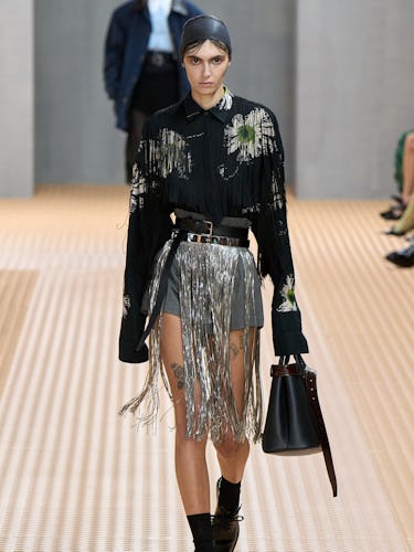 a look from Prada spring 2024 runway