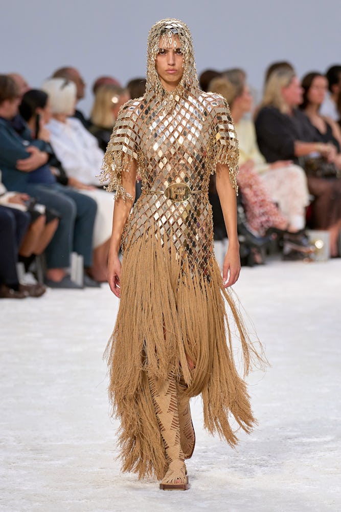 a look from Rabanne spring 2024 runway
