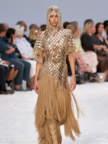 a look from Rabanne spring 2024 runway