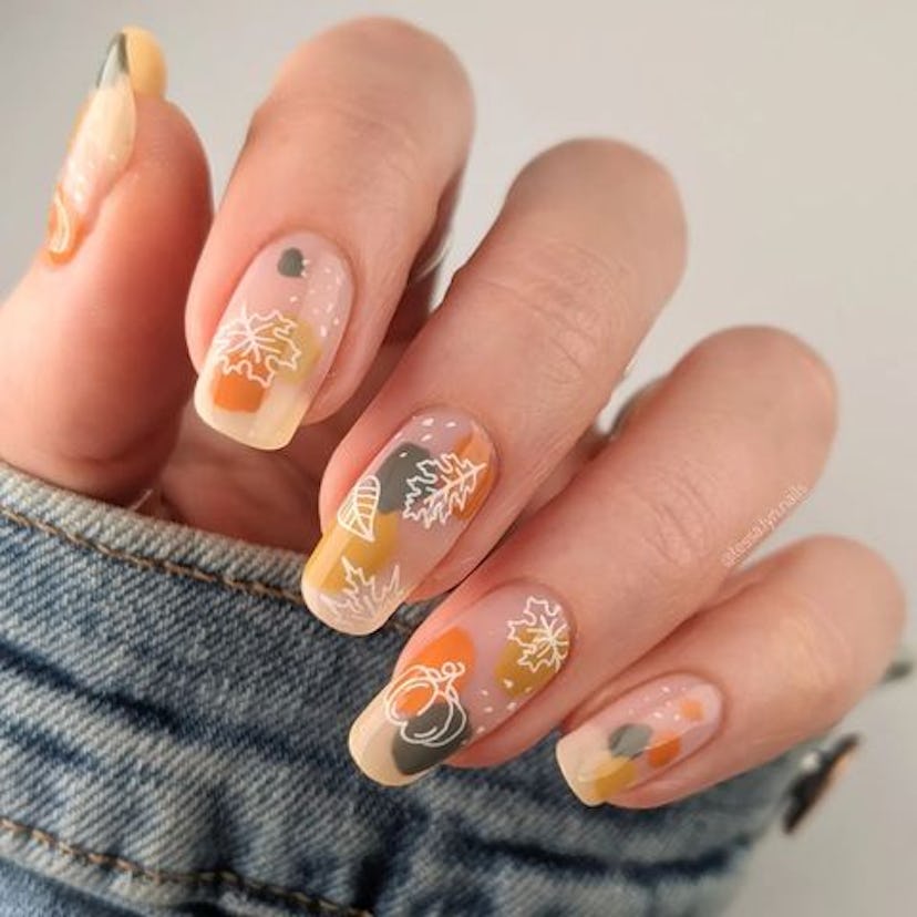 Falling Autumn Leaf Nail Designs That Wow