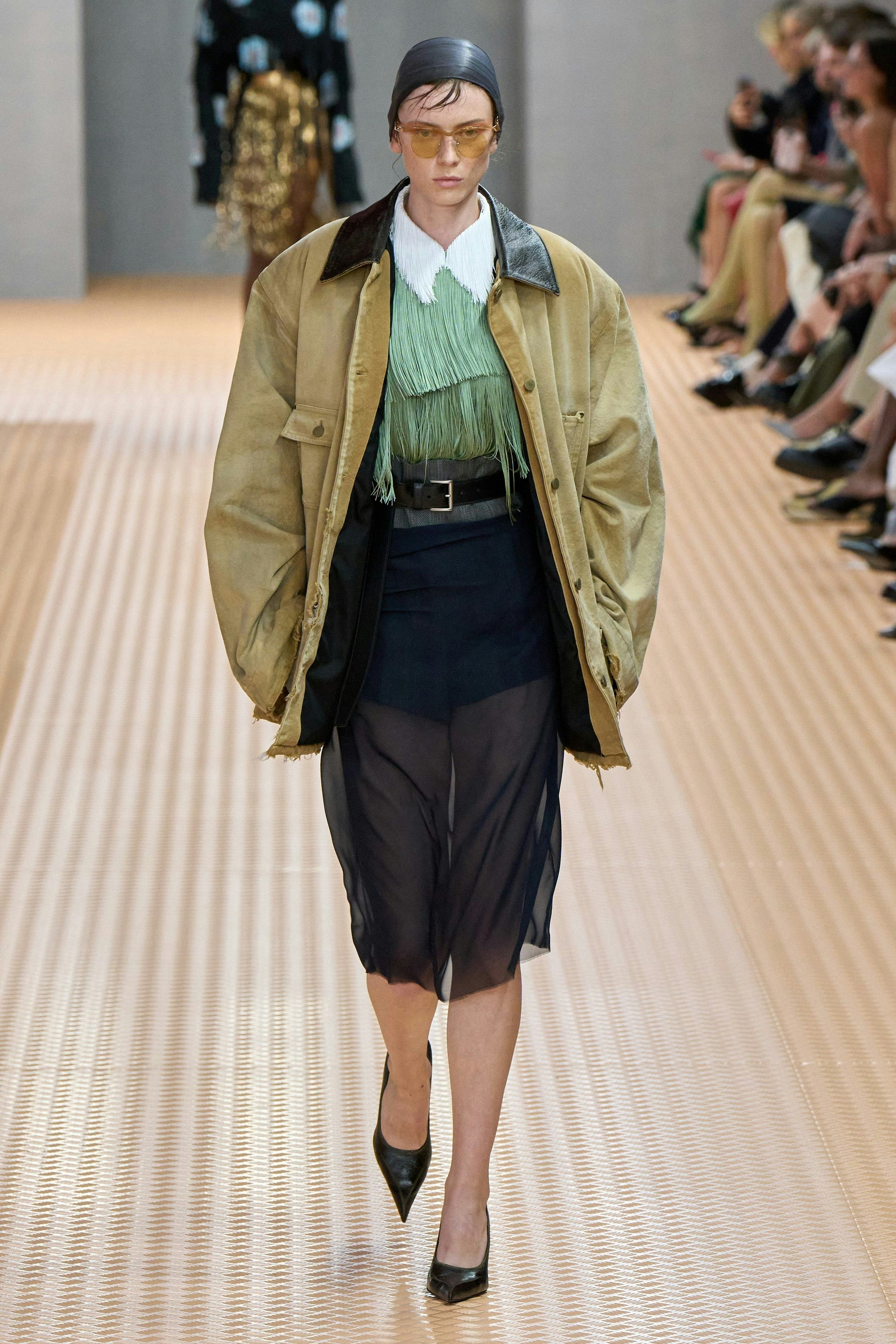 a look from Prada spring 2024 runway 