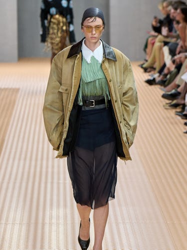 a look from Prada spring 2024 runway