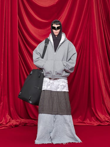 a look from Balenciaga spring 2024 runway