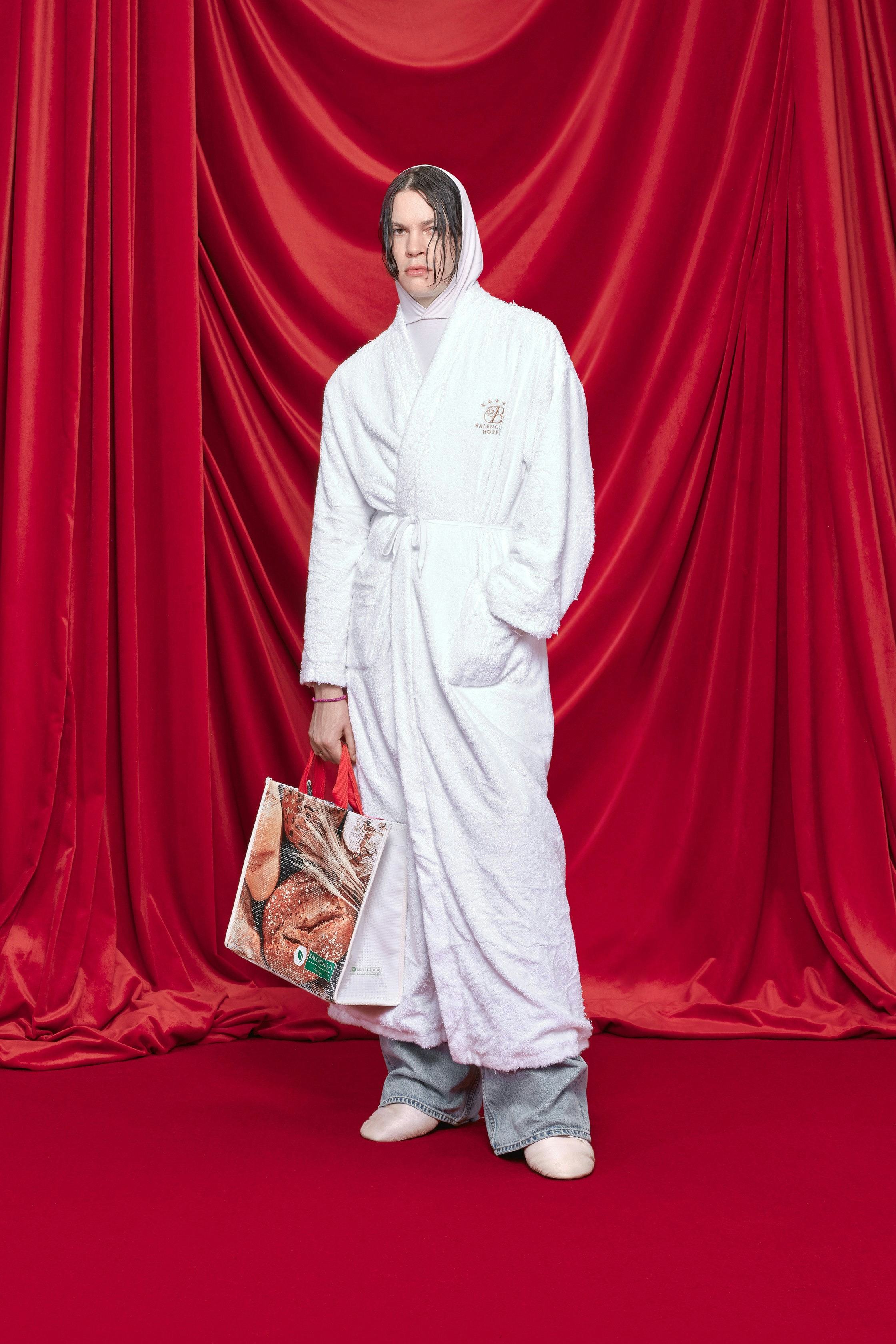 a look from Balenciaga spring 2024 runway 