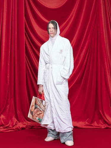 a look from Balenciaga spring 2024 runway