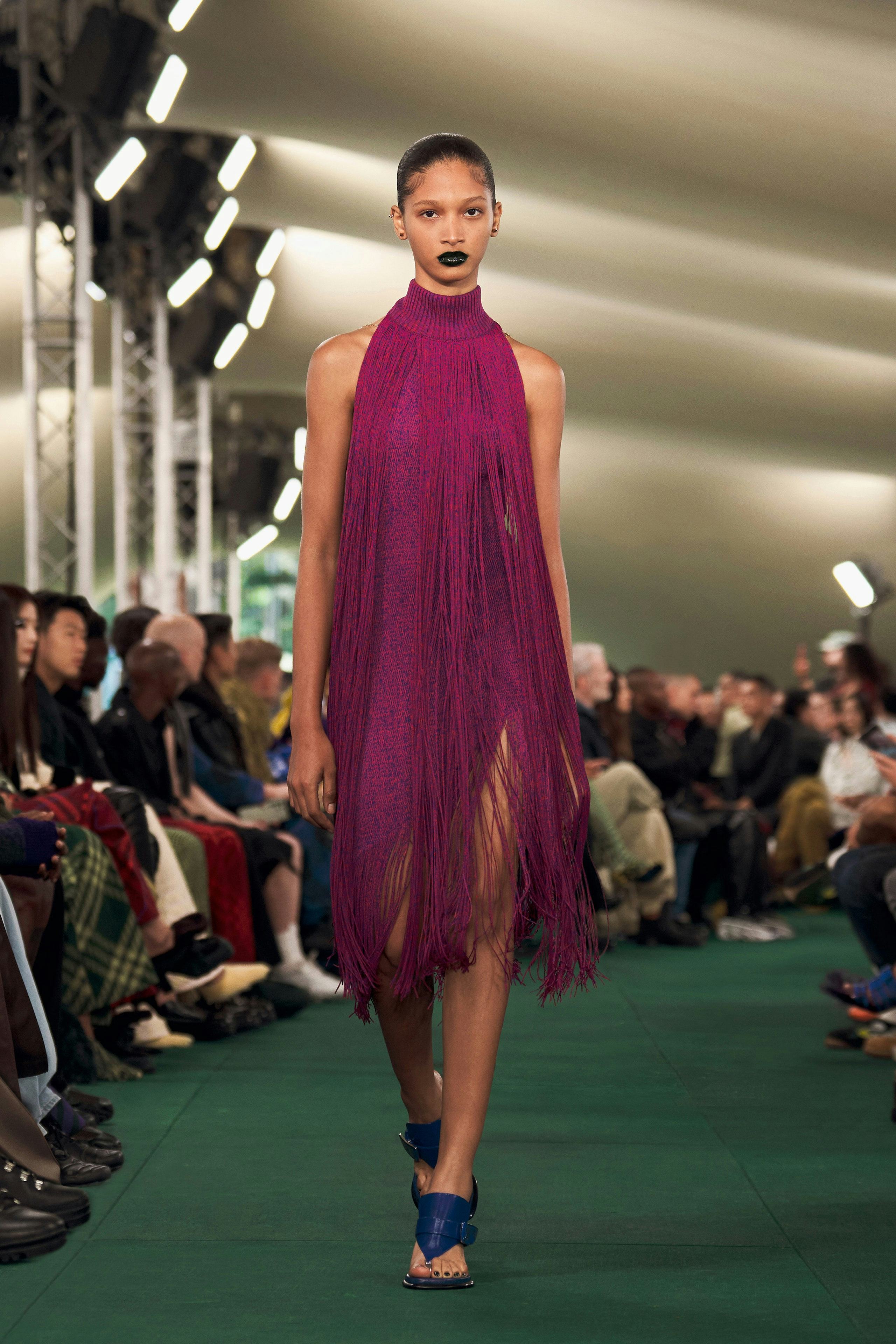 a look from Burberry spring 2024 runway 