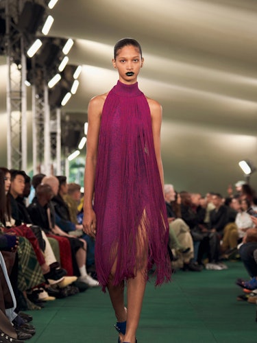a look from Burberry spring 2024 runway 