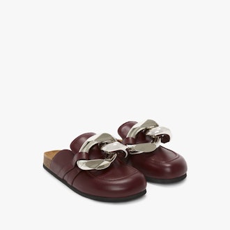 JW Anderson Chain Loafer Leather Mules