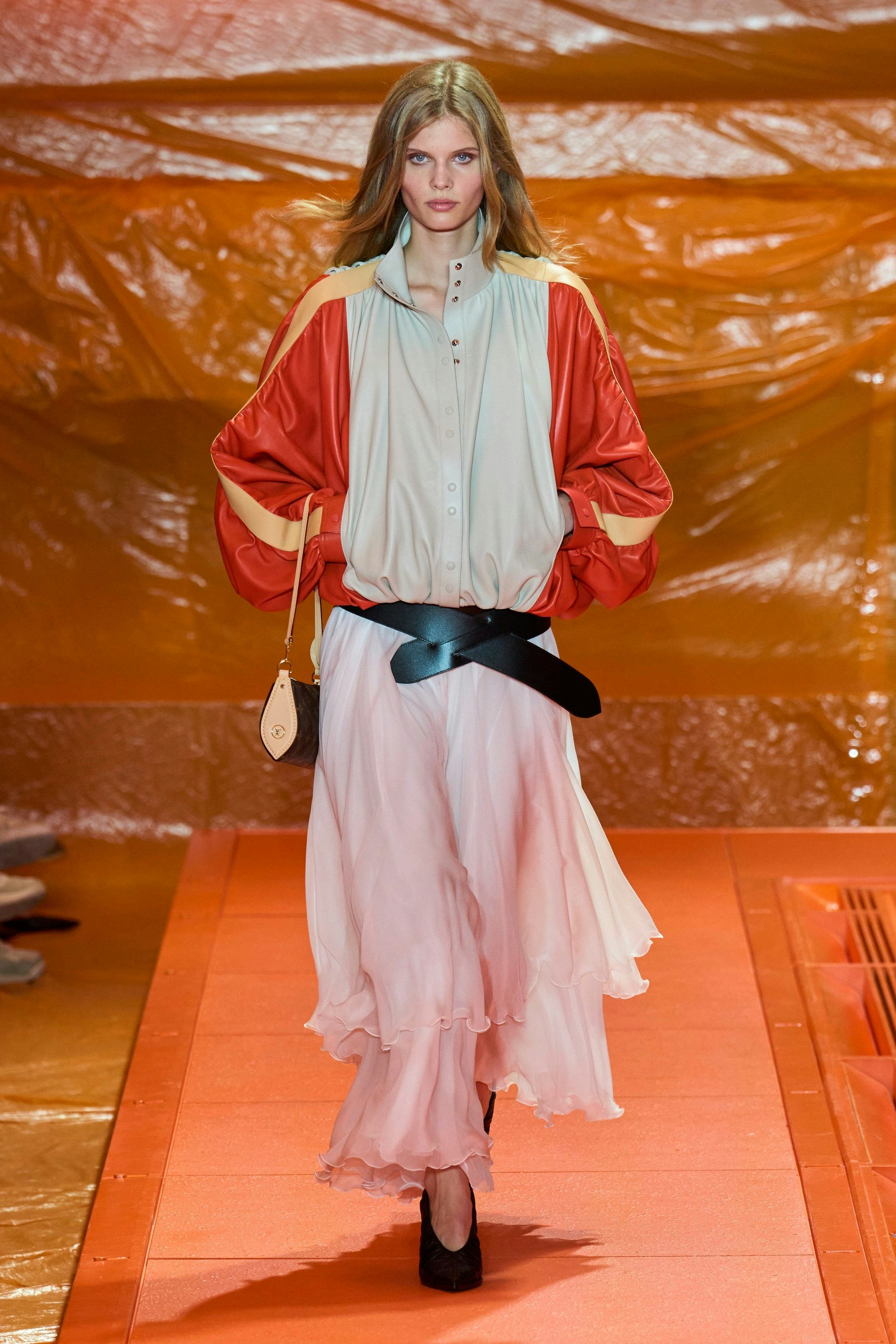 a look from Louis Vuitton spring 2024 runway 