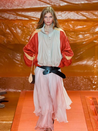a look from Louis Vuitton spring 2024 runway