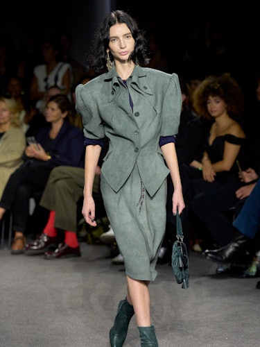 a look from Andreas Kronthaler for Vivienne Westwood spring 2024 runway