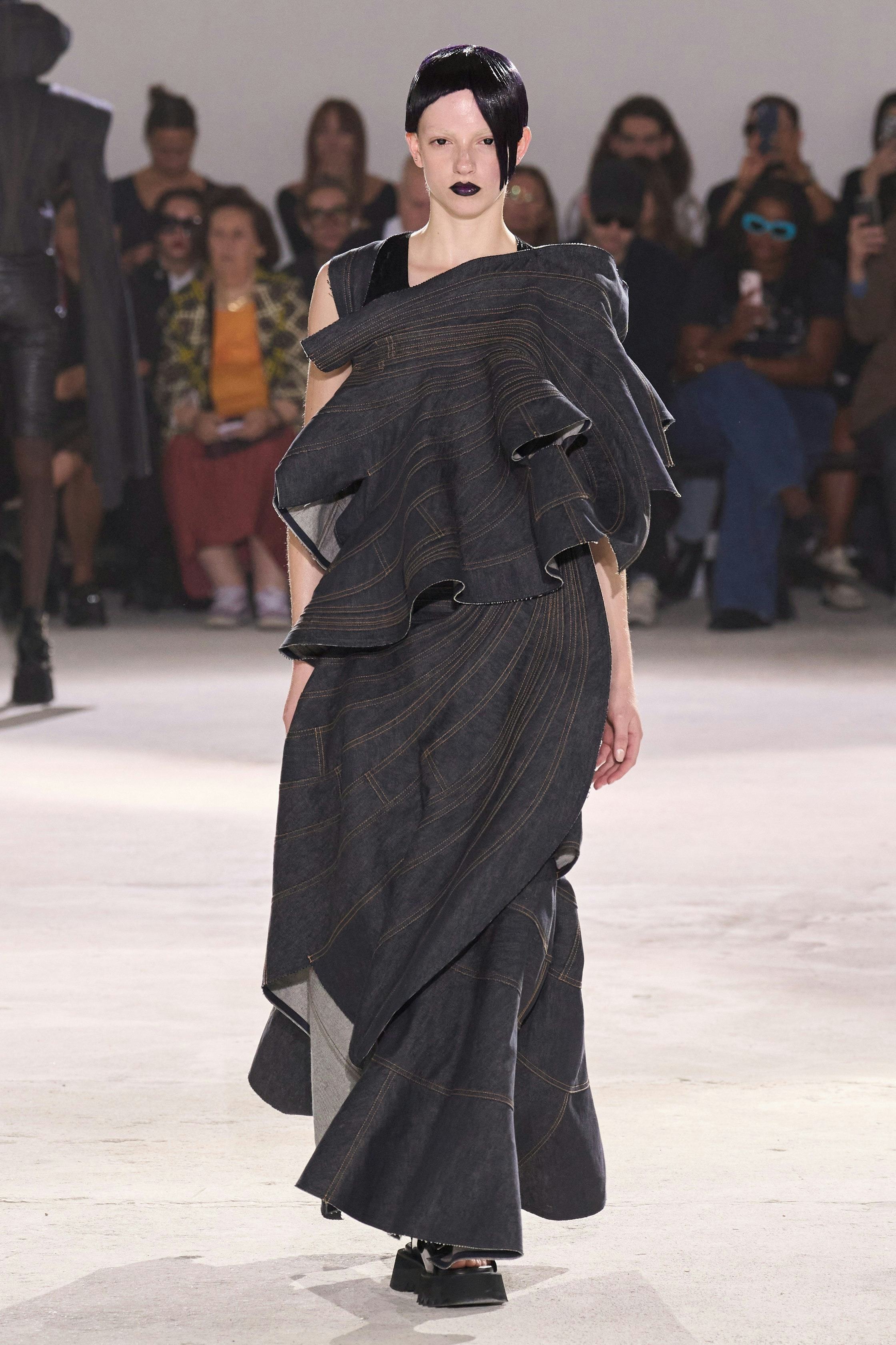 a look from Junya Watanabe spring 2024 runway 