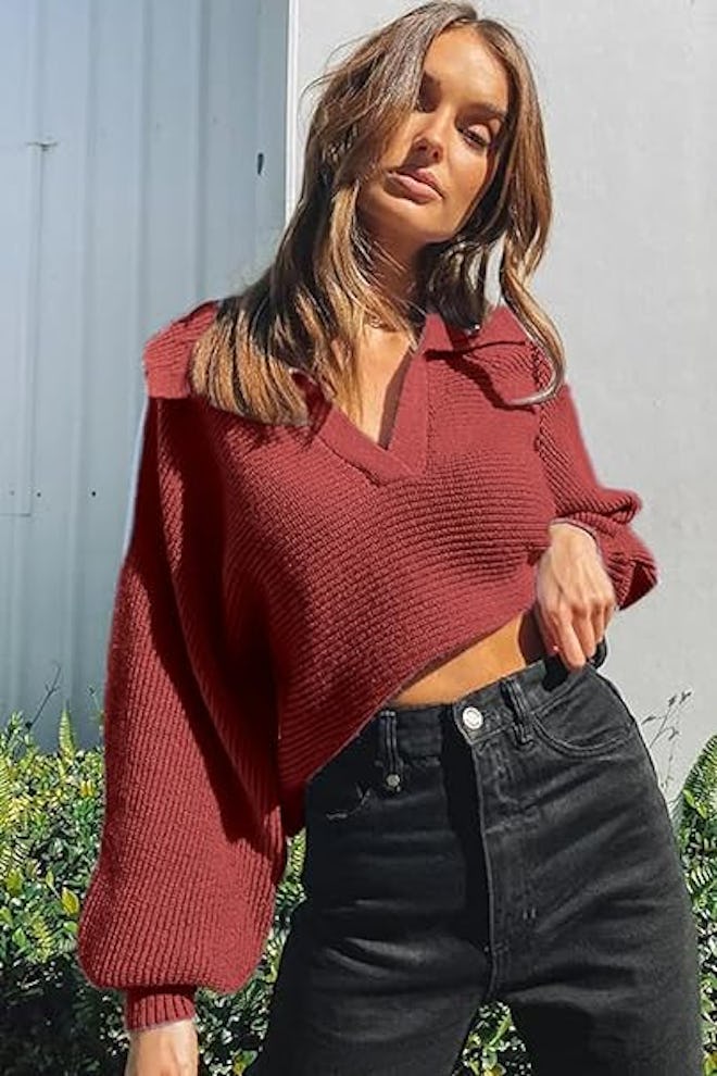 CHYRII Oversize Cropped Sweater