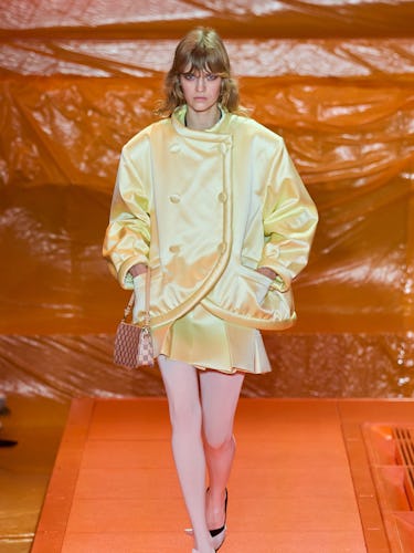 a look from Louis Vuitton spring 2024 runway