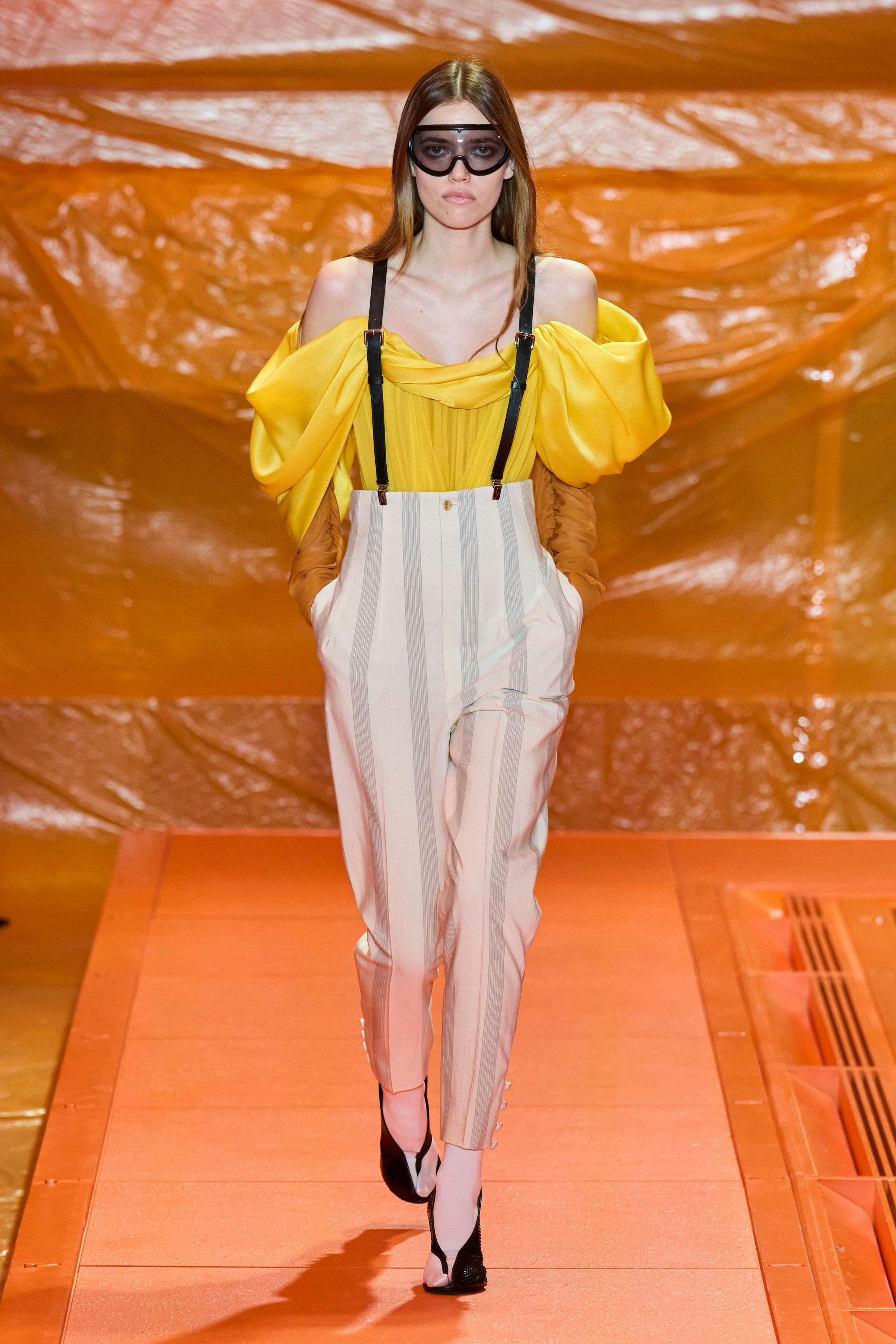 a look from Louis Vuitton spring 2024 runway 