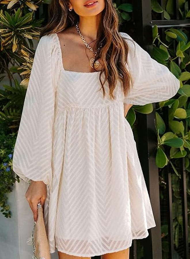 Happy Sailed Flowy Square Neck Dress