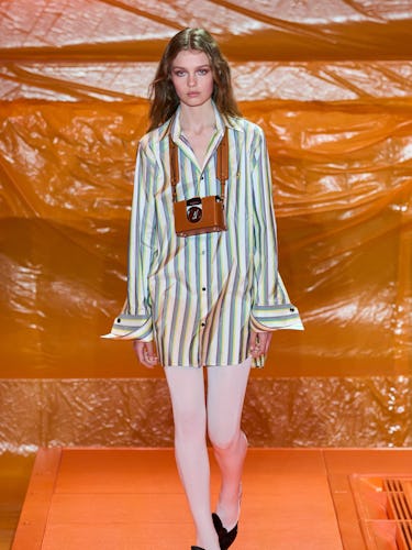 a look from Louis Vuitton spring 2024 runway