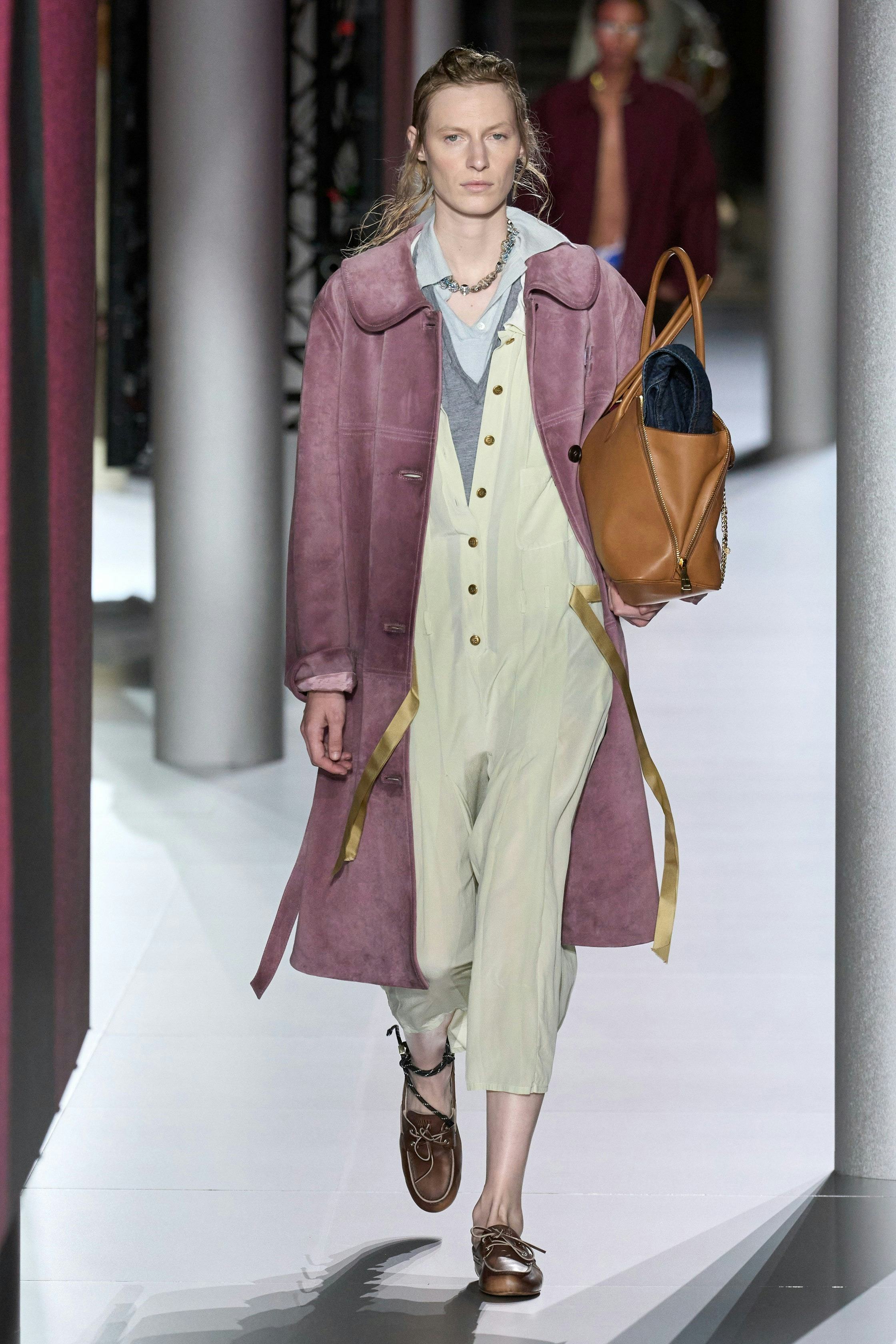 a look from Miu Miu spring 2024 runway 