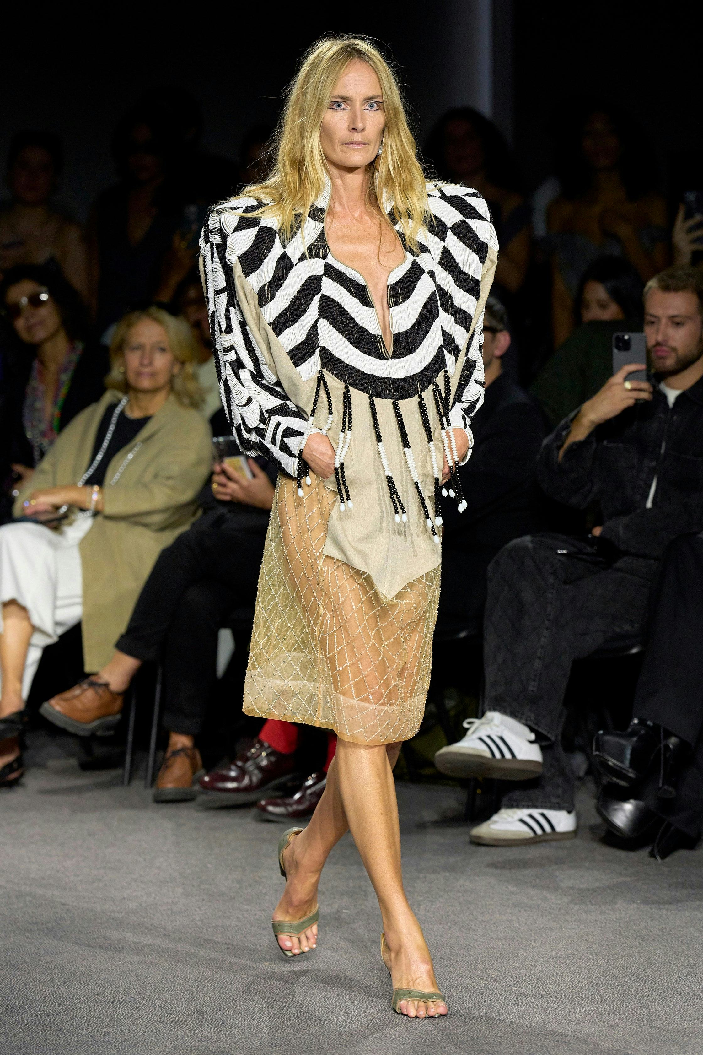 a look from Andreas Kronthaler for Vivienne Westwood spring 2024 runway 