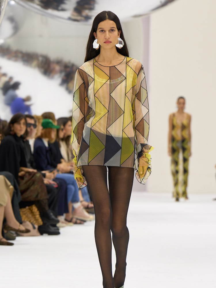 a look from Missoni spring 2024 runway 