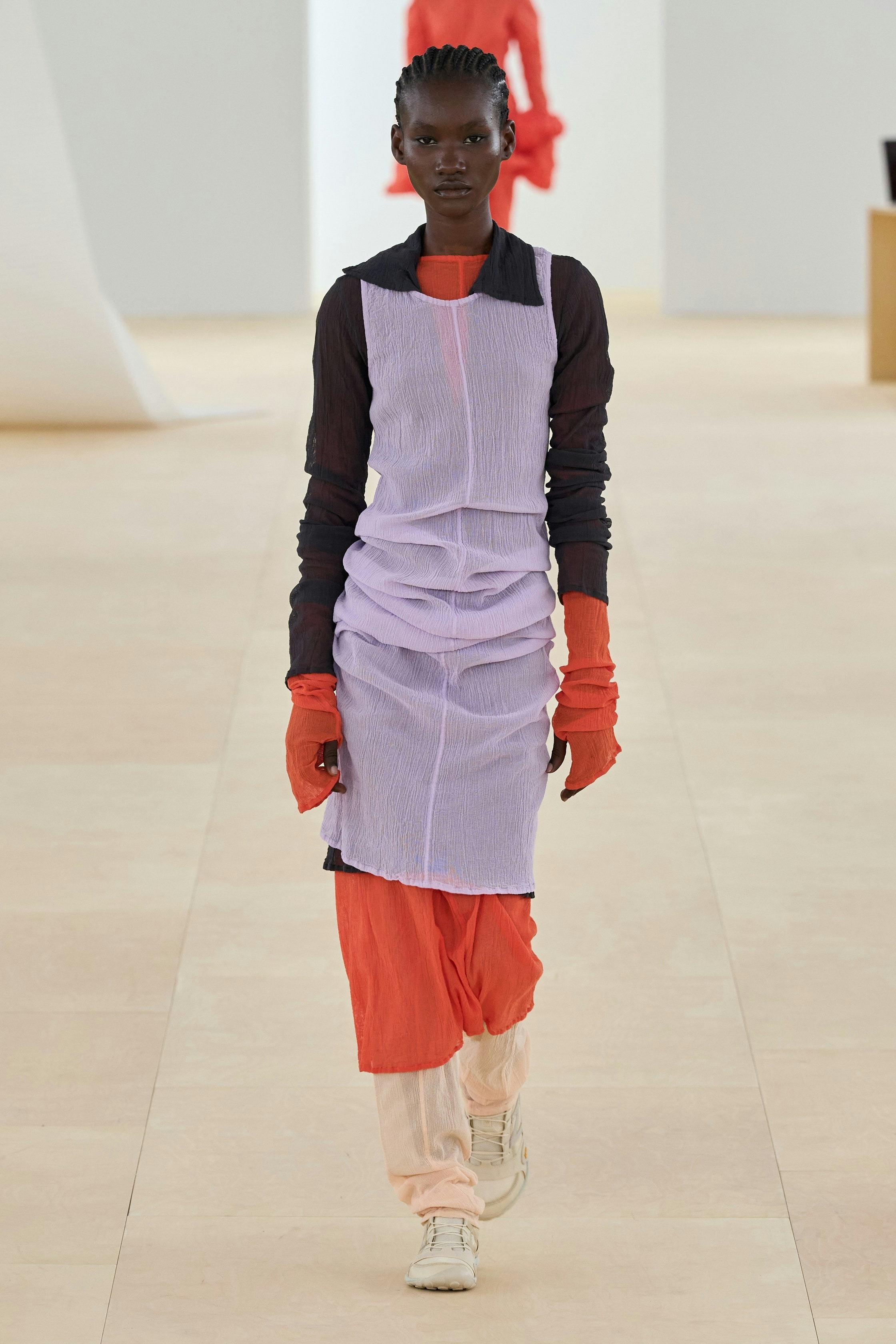 a look from Issey Miyake spring 2024 runway