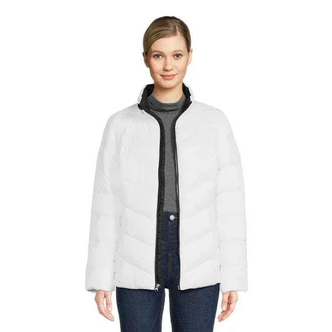 Chevron Puffer Jacket