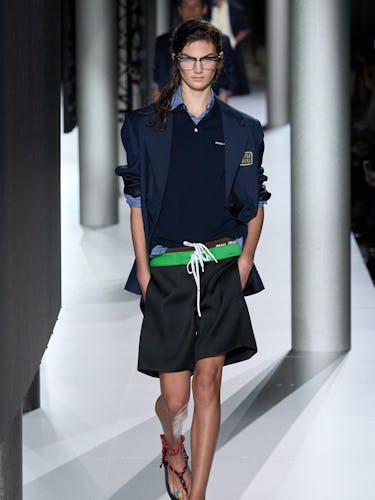 a look from Miu Miu spring 2024 runway