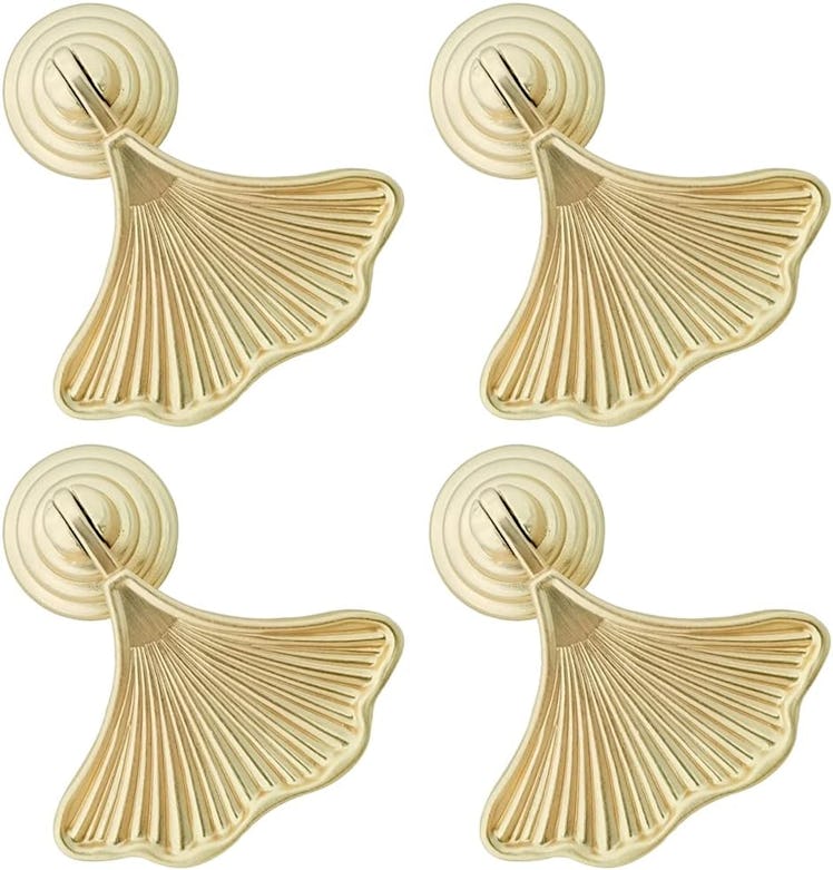 SSYHQAX Golden Leaf Drawer Pulls (4-Pack)