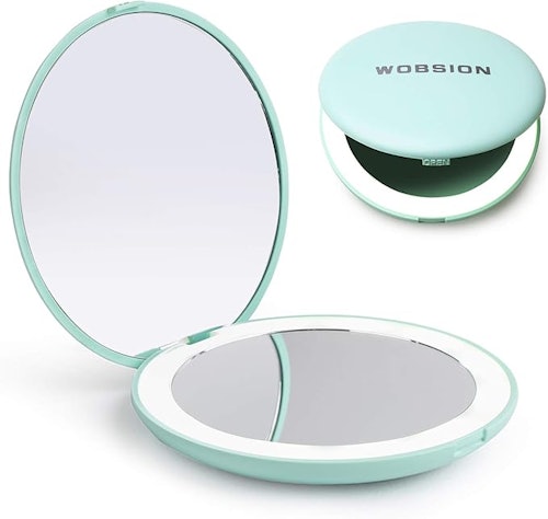wobsion LED Lighted Travel Makeup Mirror