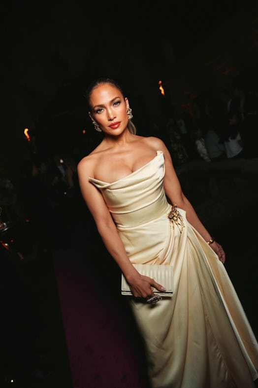 Jennifer Lopez in Schiaparelli for the opening of Schiaparelli at Neiman Marcus in Los Angeles, Octo...