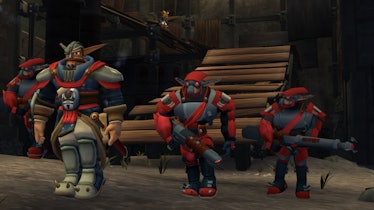 The Baron and his Crimson Guard army.