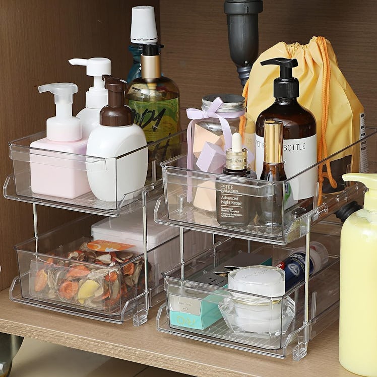 LANDNEOO 2 Tier Clear Organizer 