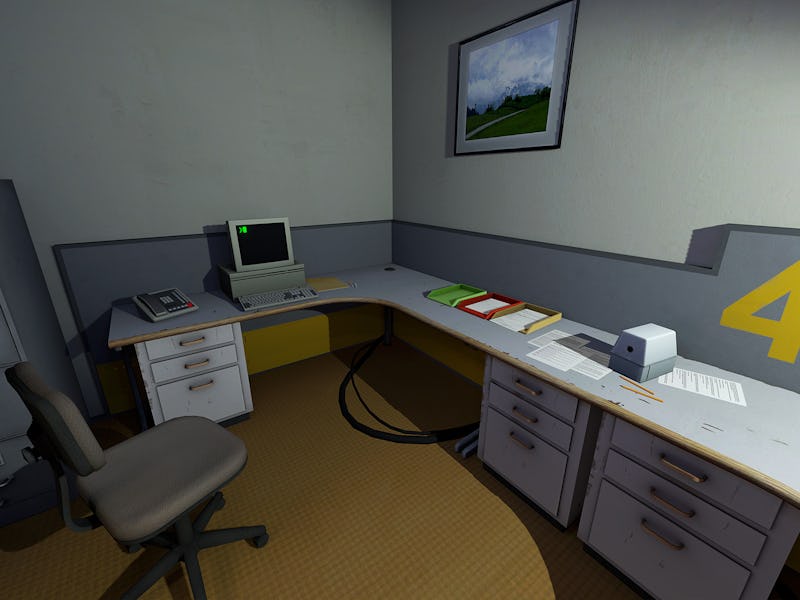 A screenshot from The Stanley Parable